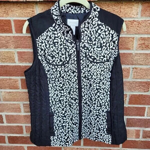 Chico's Full Zip Vest Women's Size Medium Lined Pockets